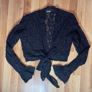 Moda International Black lace top